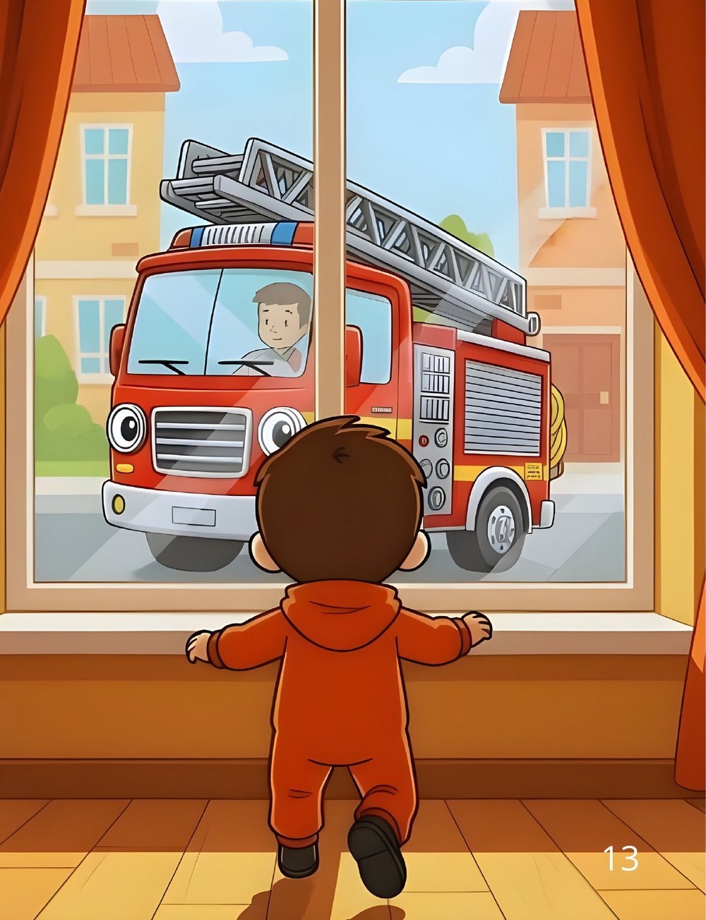 Adelanto ilustrado de Alessandro, el bombero valiente